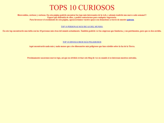 Tops Curiosos/Inicio[1] screenshot